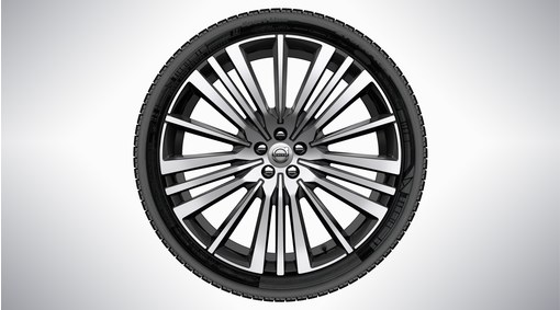 Ruedas completas, 22" 20 radios Black Diamond Cut